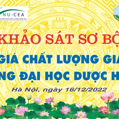 KHẢO SÁT SƠ BỘ ĐÁNH GIÁ CHẤT LƯỢNG GIÁO DỤC - TRƯỜNG ĐẠI HỌC DƯỢC HÀ NỘI